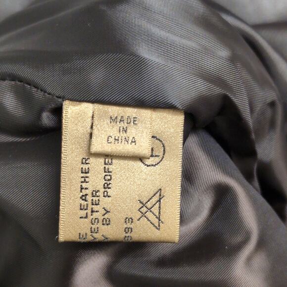 Rem Garson Brown Straight Leg Zipper High Rise Leather Pants Size 6 - Picture 11 of 14